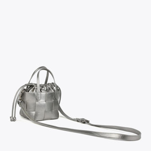 Borsetta intrecciata con texture