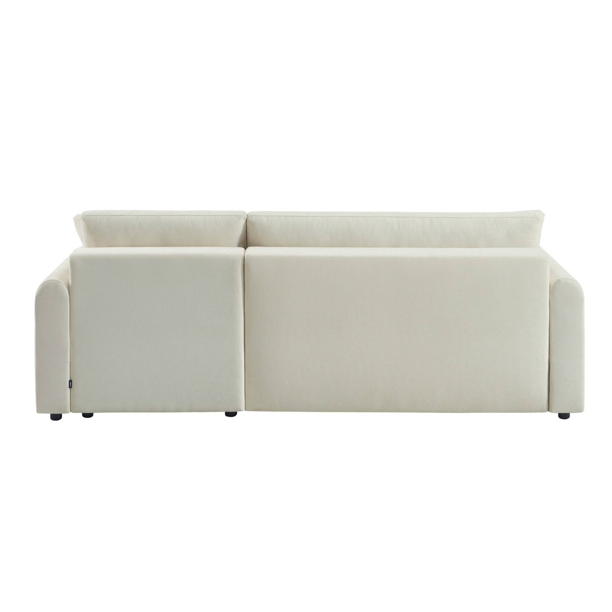 Canapé d'angle réversible, convertible, 3 places tissu avec coffre BERLIN