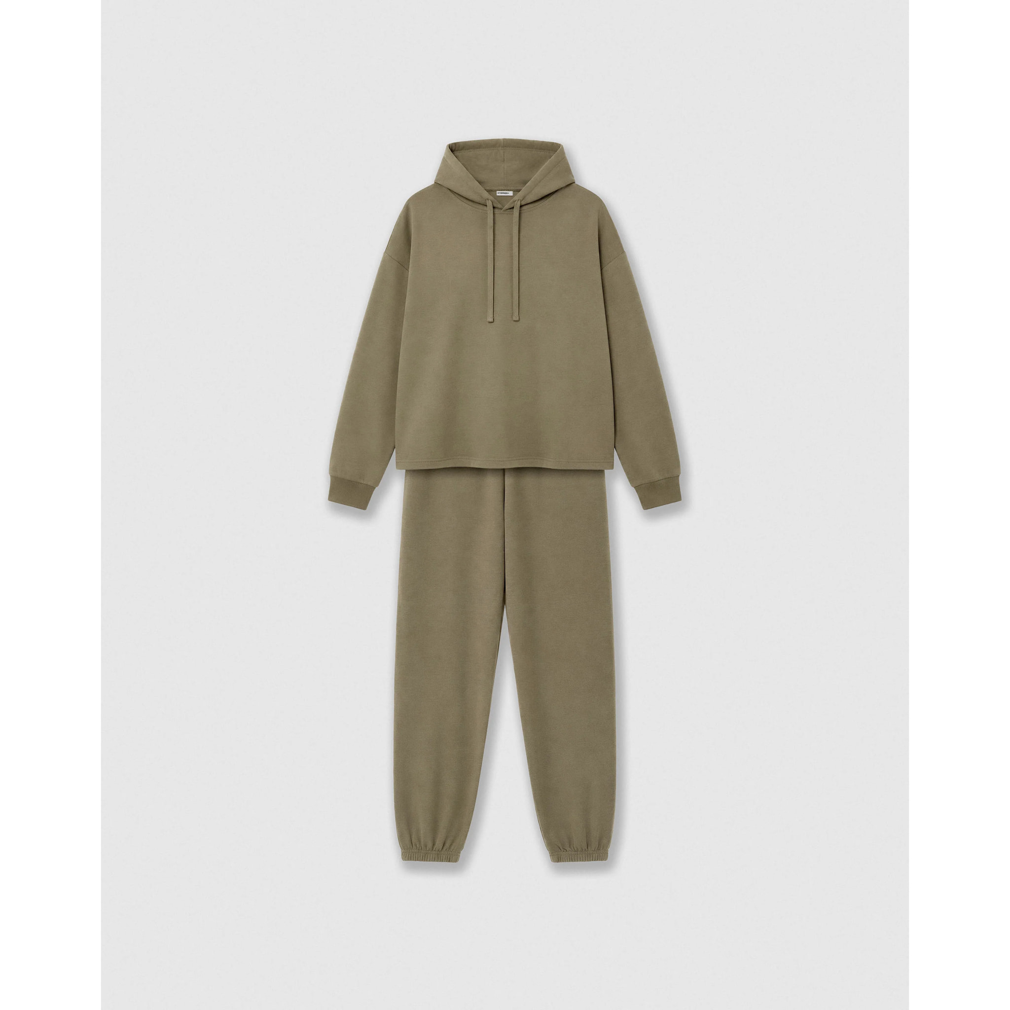 Set sudadera pantalón jogger verde cacería