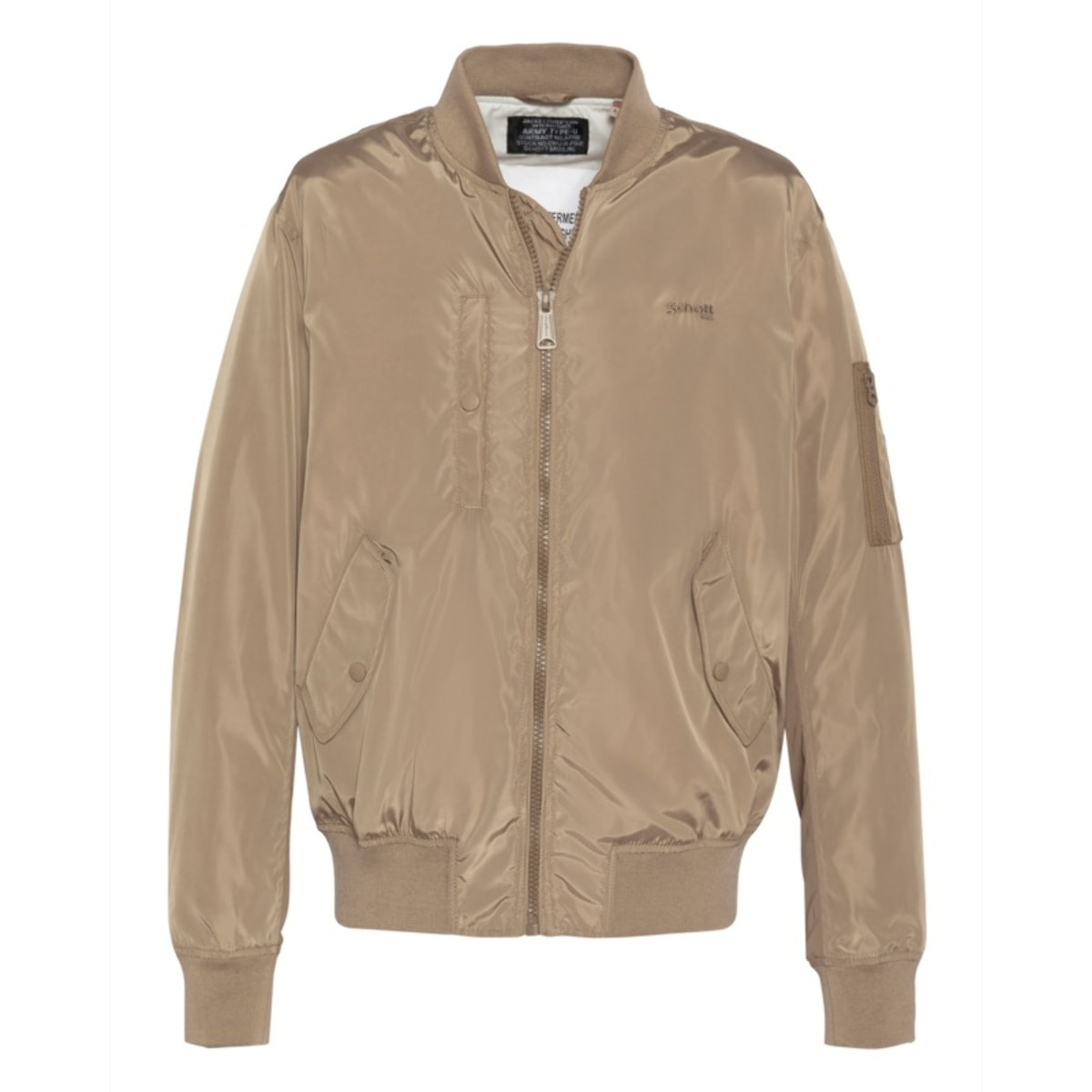 AIRSTARLIGHT WEIGHT SUMMER BOMBER Schott NYCLIGHT BEIGE