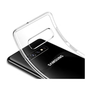 Coque Galaxy S10 PLUS Samsung 360 degrés intégrale protection avant arrière silicone transparente