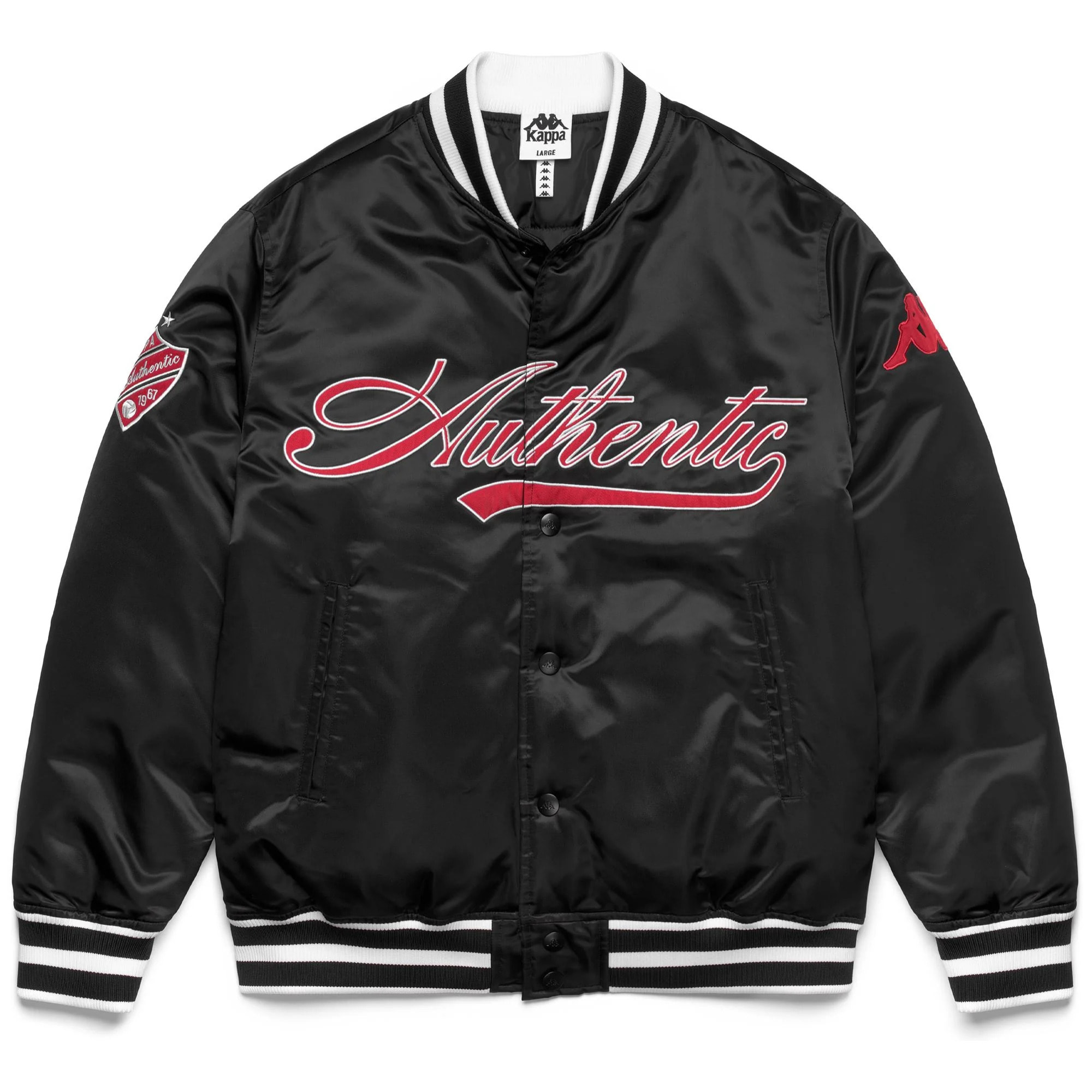 Kappa - Chaquetas Hombre Negro - Authentic Olao