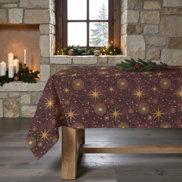 Nappe en résine Anti-tâches Christmas Cielo Rojo