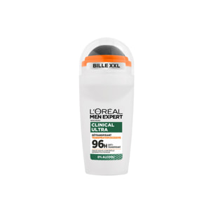 Lot de 6 - L'Oréal Men Expert Clinical Ultra Détranspirant Bille 96h anti-transpirant & anti-odeurs 50ml