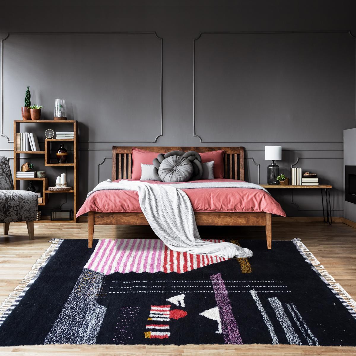 Authentique tapis berbère fait à la main en laine TAROM