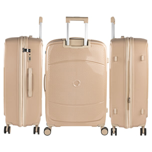 Juego De Maletas Rígidas Pp Itaca Moscu Taupe