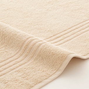 Set de serviettes éponge 100% Coton Éponge Peigné - 700 g/m2 BEIGE