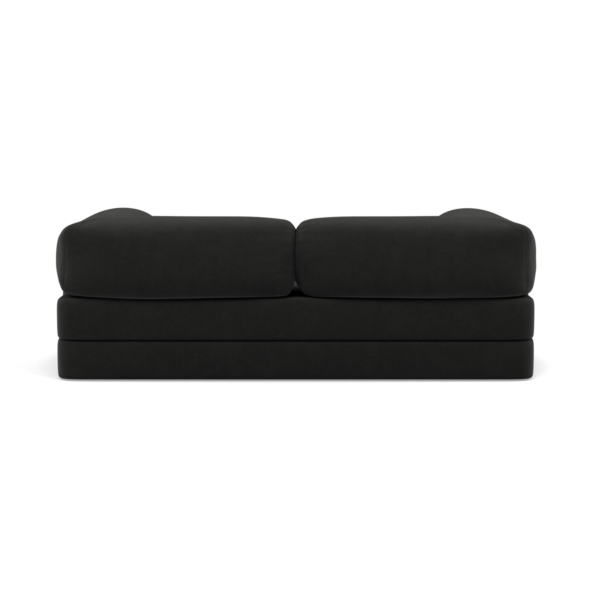 Nebula - Canapé 3 places convertible en velours texturé - Gris