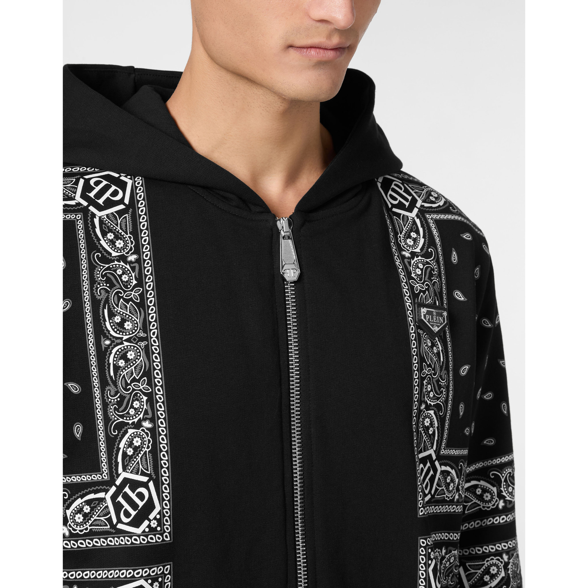 PHILIPP PLEIN Hoodie Sweatjacket PAISLEY