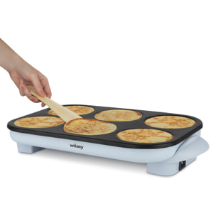 Crepera Eléctrica GOO60 Weasy 6 mini pancakes, antiadherente, 1500W