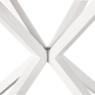 Tavolo tondo 120 cm bianco con gambe bianche - Gabry