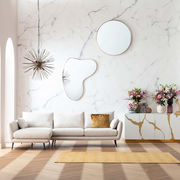 Canapé d'angle Amalfi crème Kare Design