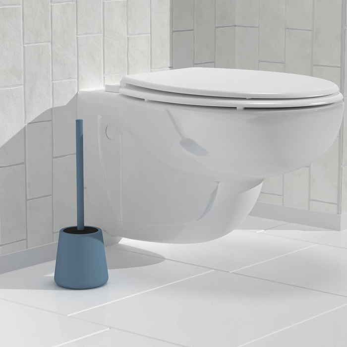 Brosse WC Colorama ronde D.11,5cm bleu