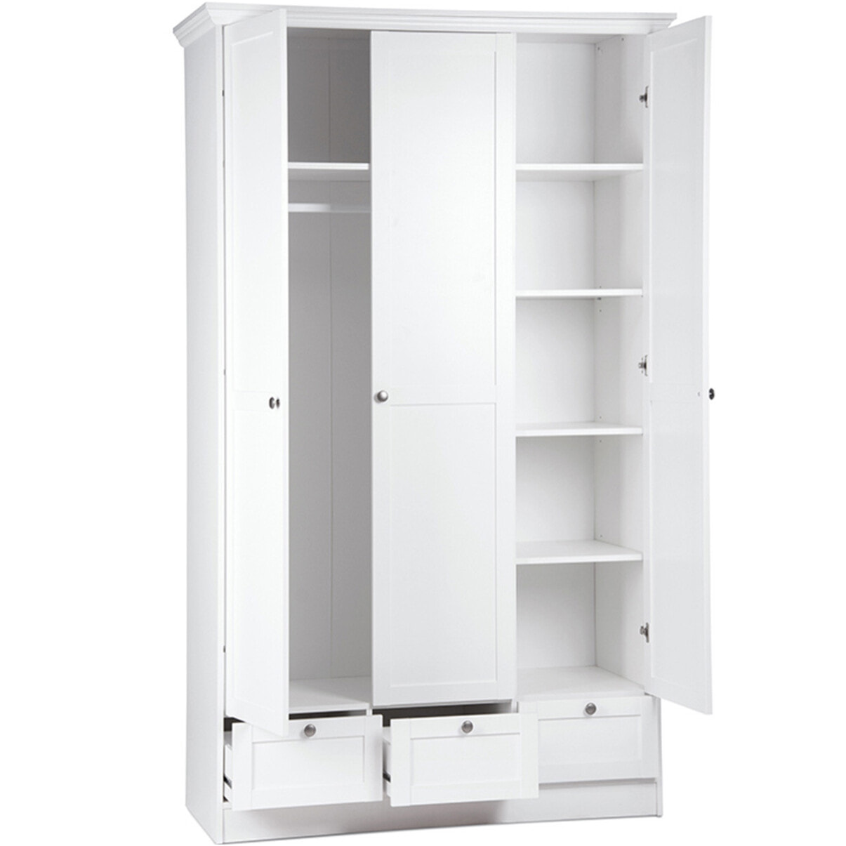 Armoire 3 portes 3 tiroirs - ALIX