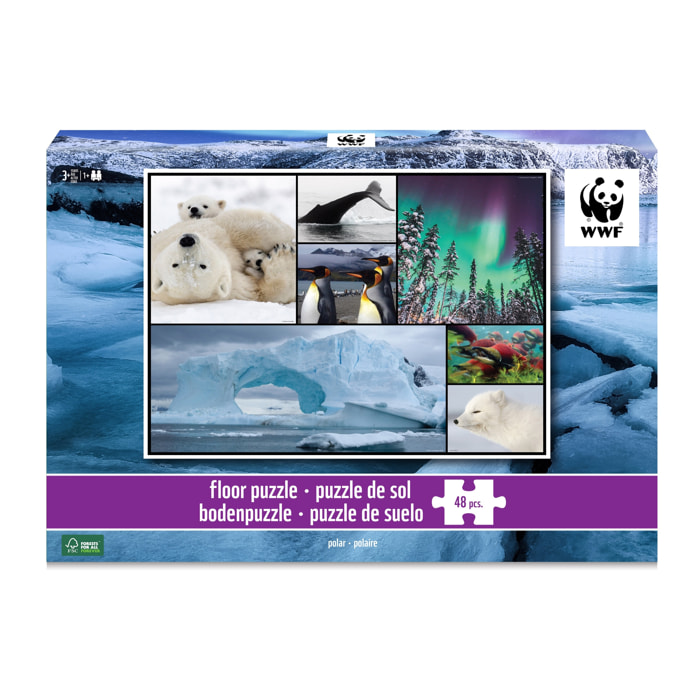 WWF ROMPECABEZAS - REGIONES POLARES 48 PIEZAS
