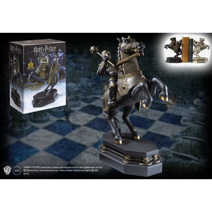 Harry Potter Statua Fermalibri Pedina Cavaliere Nero 21 cm Noble Collection