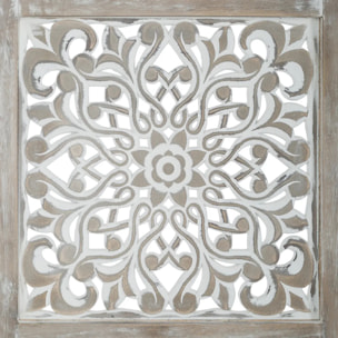 Paravent "Etnik" blanc H170cm