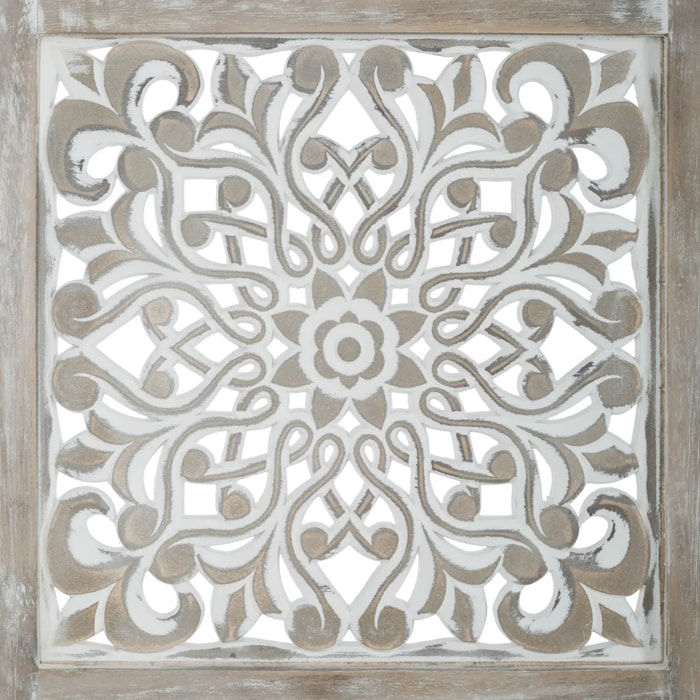 Paravent "Etnik" blanc H170cm