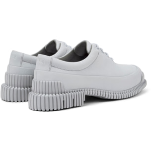 Zapatos de cordones - CAMPER Pix - Gris - Cuero liso