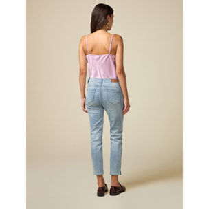 Oltre - Jeans skinny stone bleach - Azzurro