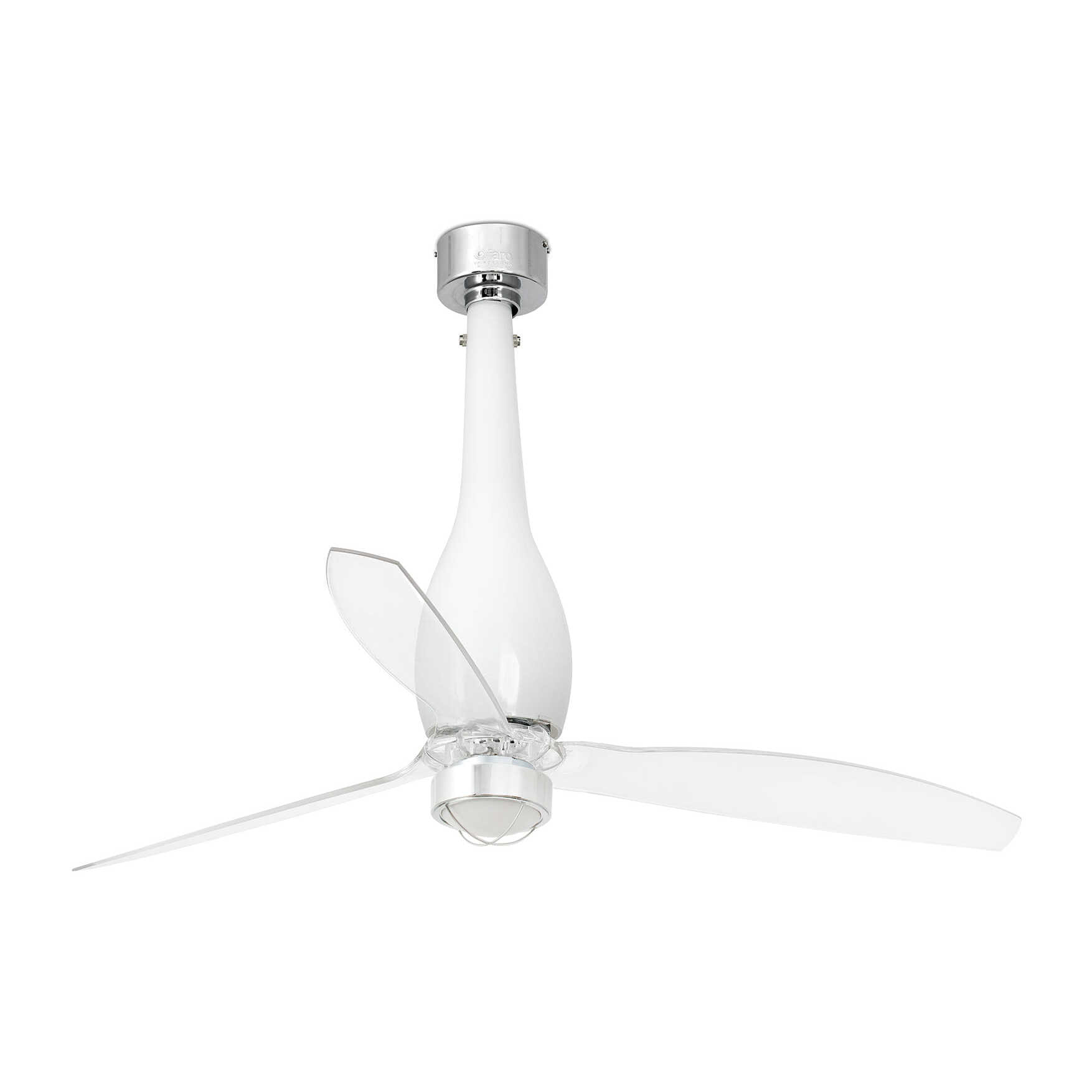 ETERFAN M LED Ventilateur blanc brillant/transparent DC