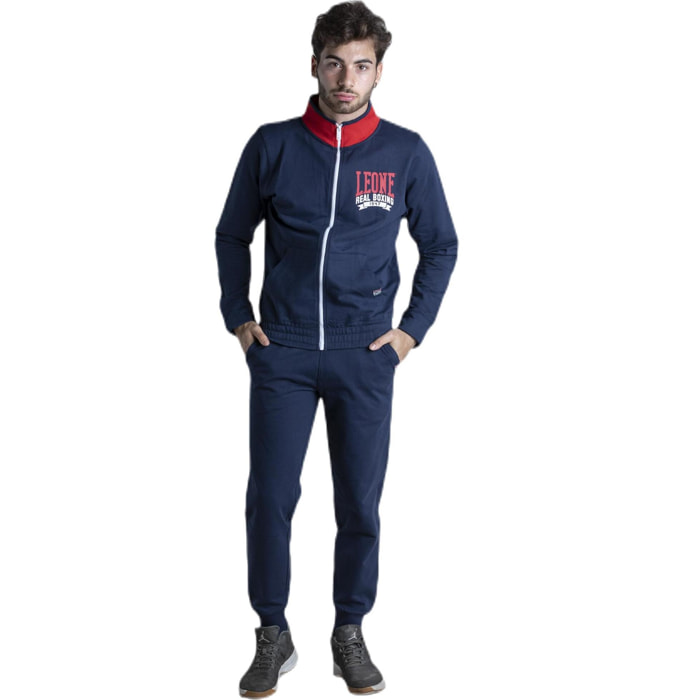Chándal de boxeo real, sudadera con cremallera y pantalón para hombre Conjunto de monos
