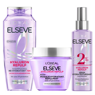 L'Oréal Paris Elseve Hyaluron Repulp Routine Capillaire Hydratante 72H
