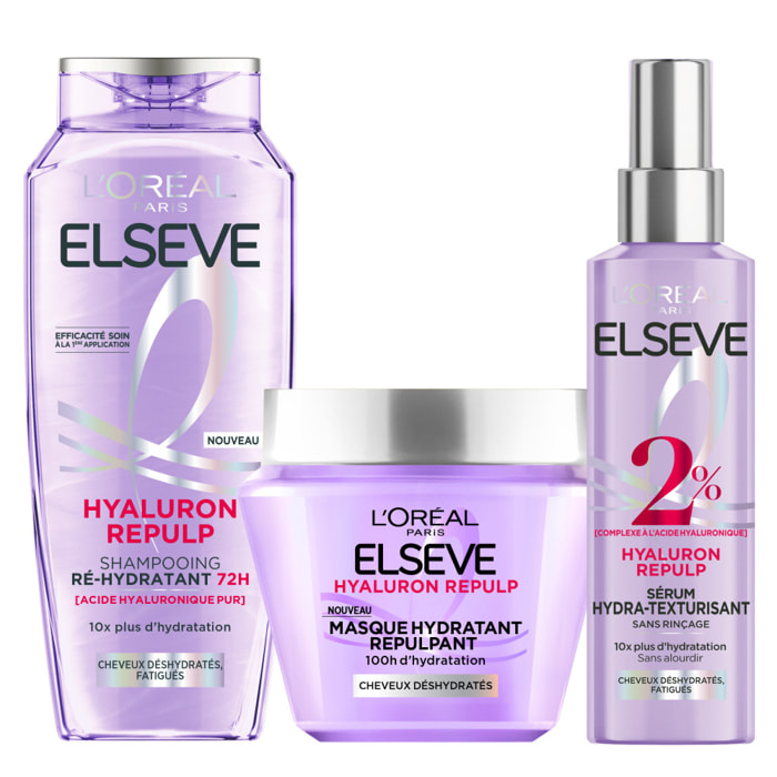 L'Oréal Paris Elseve Hyaluron Repulp Routine Capillaire Hydratante 72H