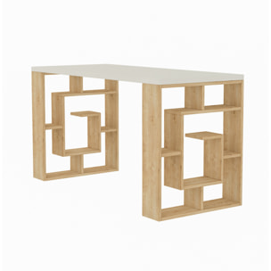 bureau en bois "Maze" 140 x 60 x 75 cm - Blanc