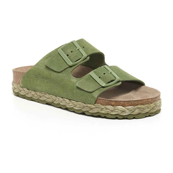 SANDALO CON ZEPPA BILLOWY VERDE