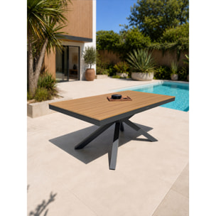 LAMU - Ensemble repas de jardin 6 places en alu