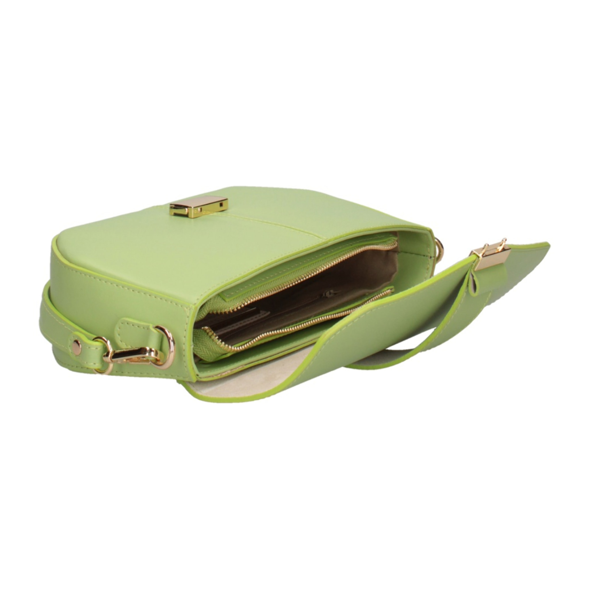 Borsa a spalla da donna - Modello False - Vera pelle - 27.0 x 15.0 x 7.0 cm