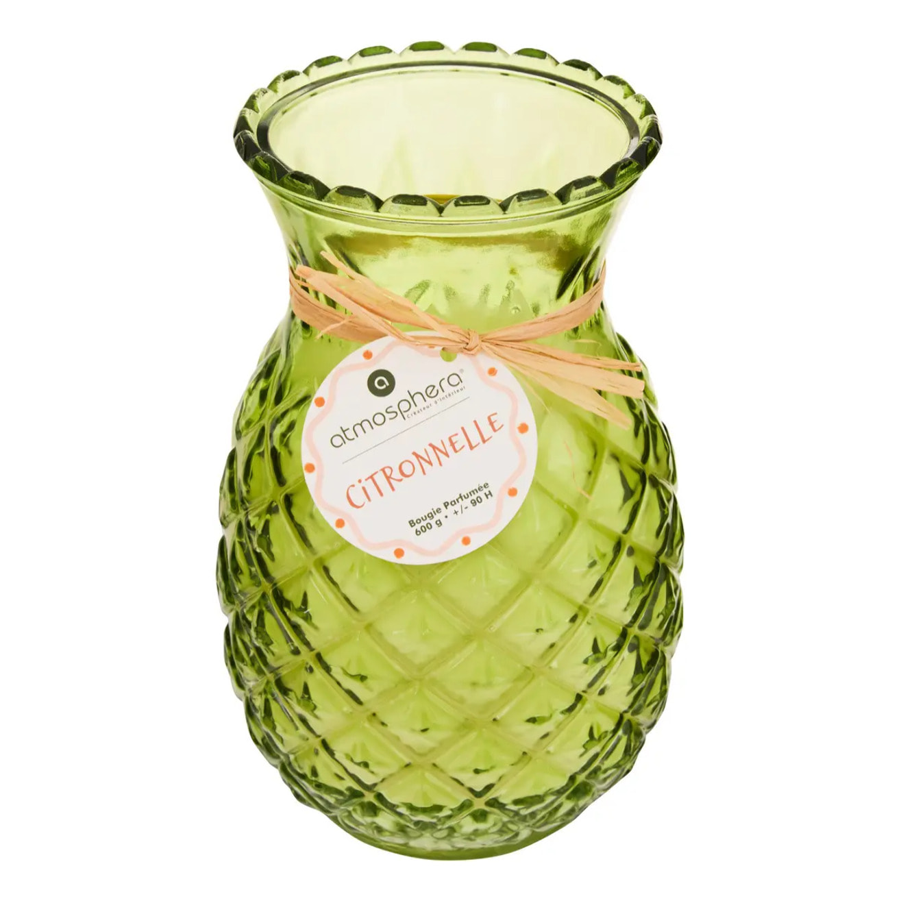 Bougie parfumée 600g Fruity citronnelle