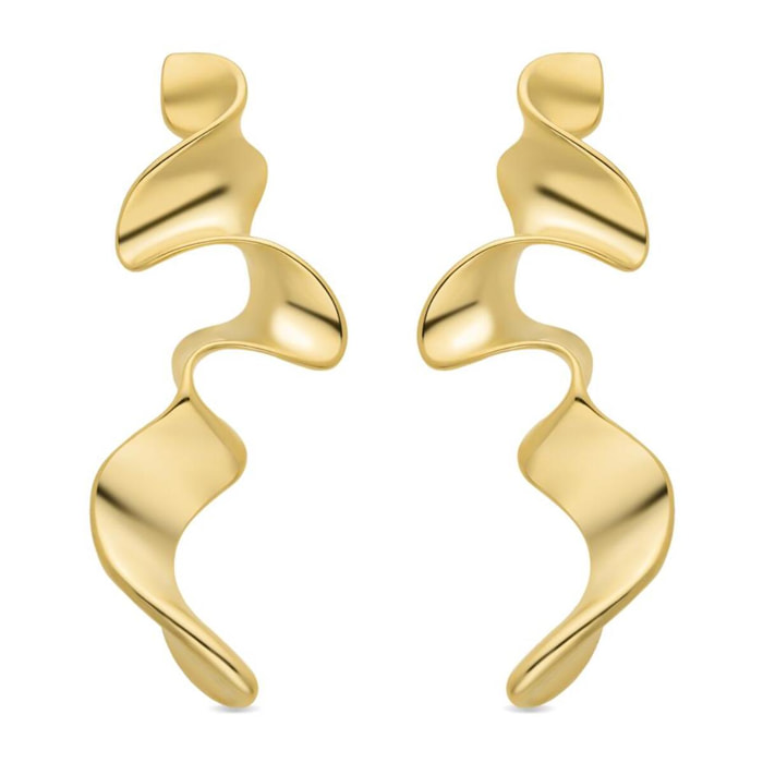 Pendientes acabado oro 18k