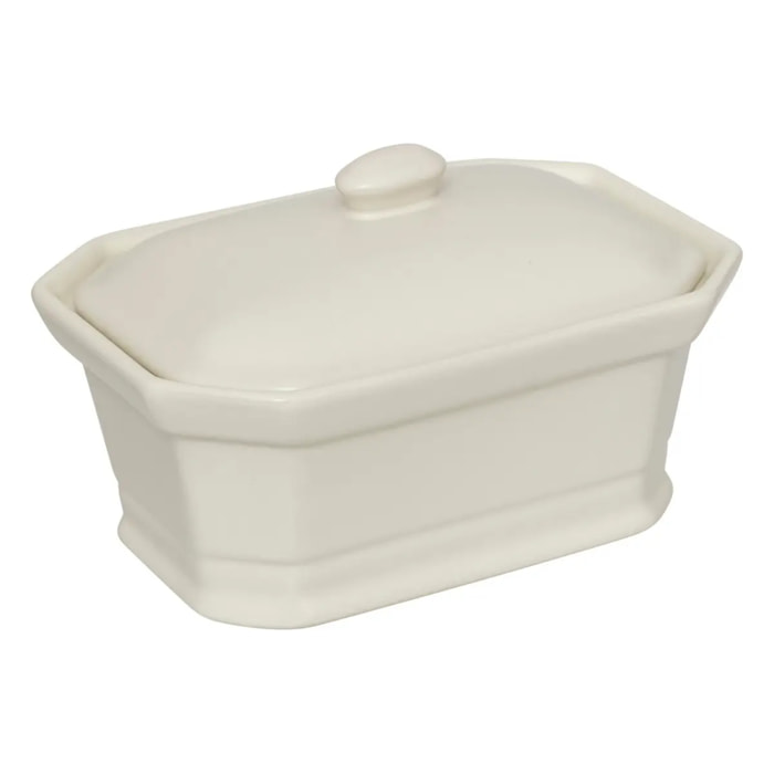 Terrine à foie gras en céramique blanc