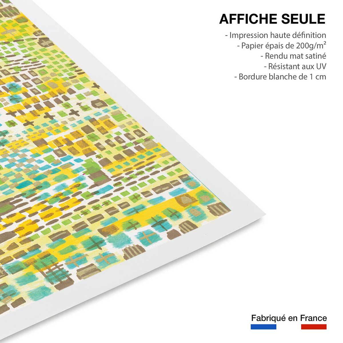 Poster vertikal block Affiche seule