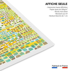 Poster vertikal block Affiche seule