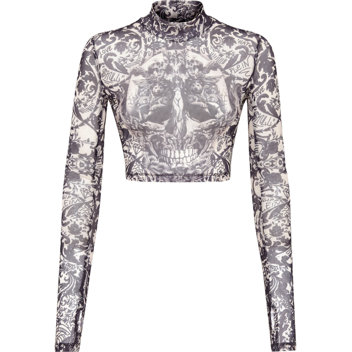 PHILIPP PLEIN Top a maniche lunghe NEW BAROQUE