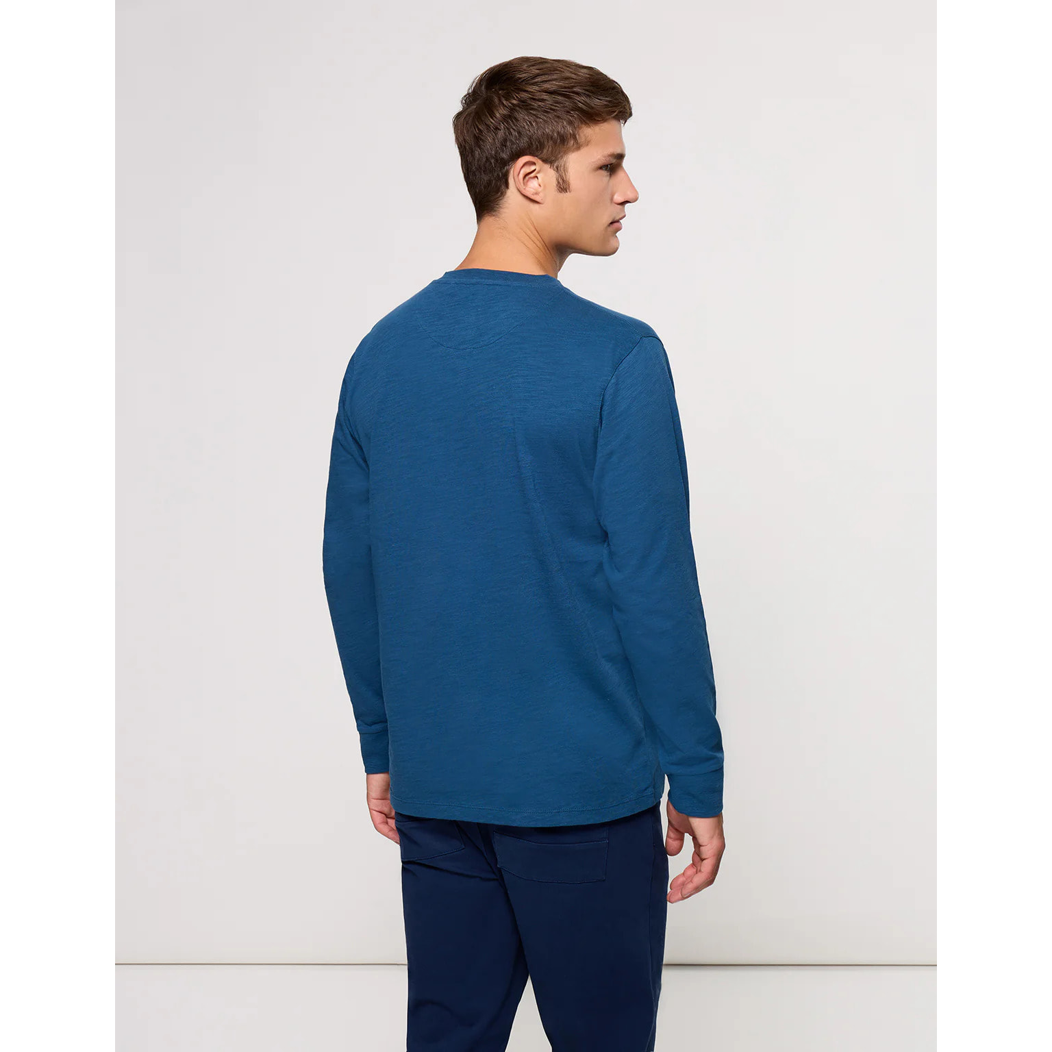 Camiseta Manga Larga Azul - Barnock