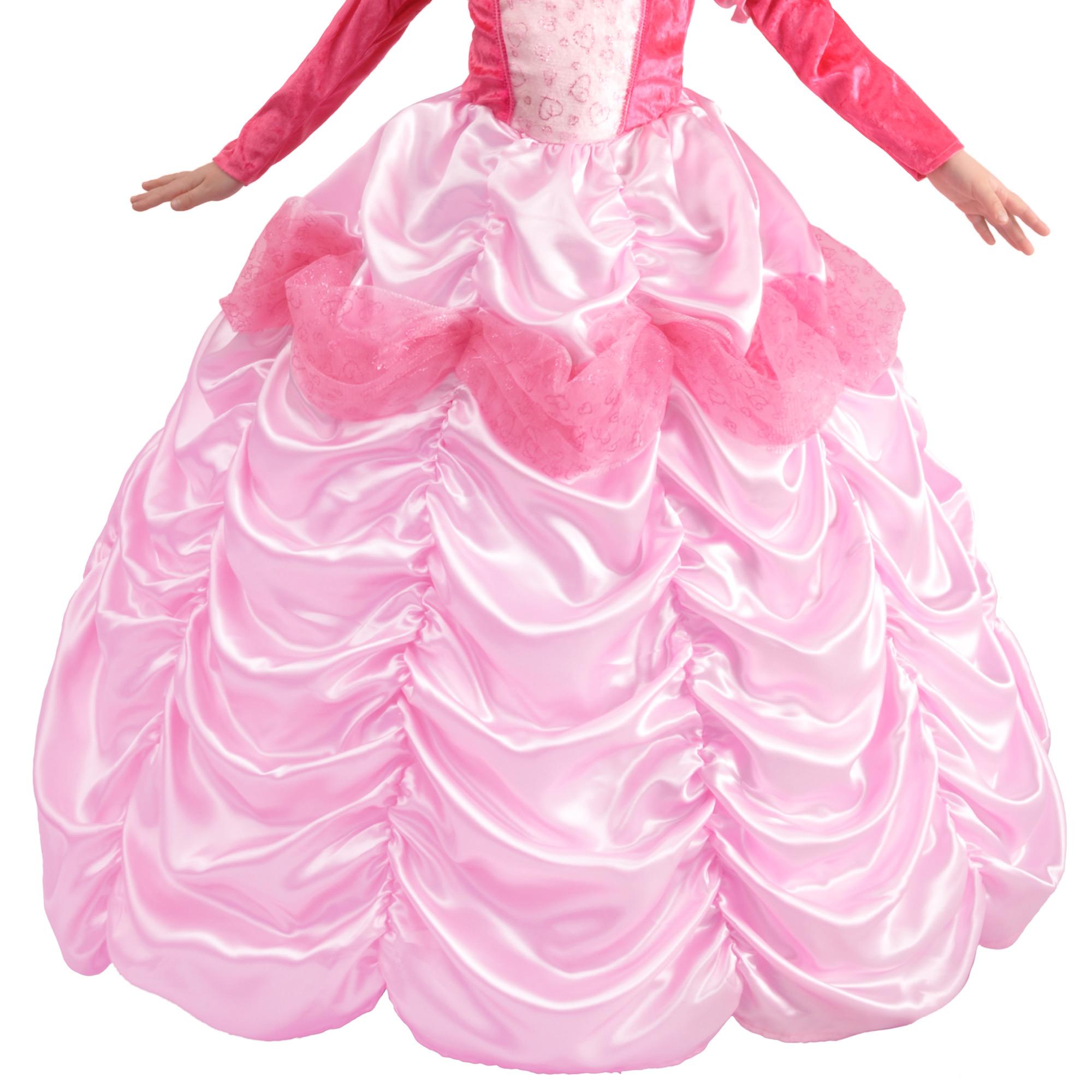 Abito Costume Carnevale Principessa D'Austria Sissi Rosa Bambina