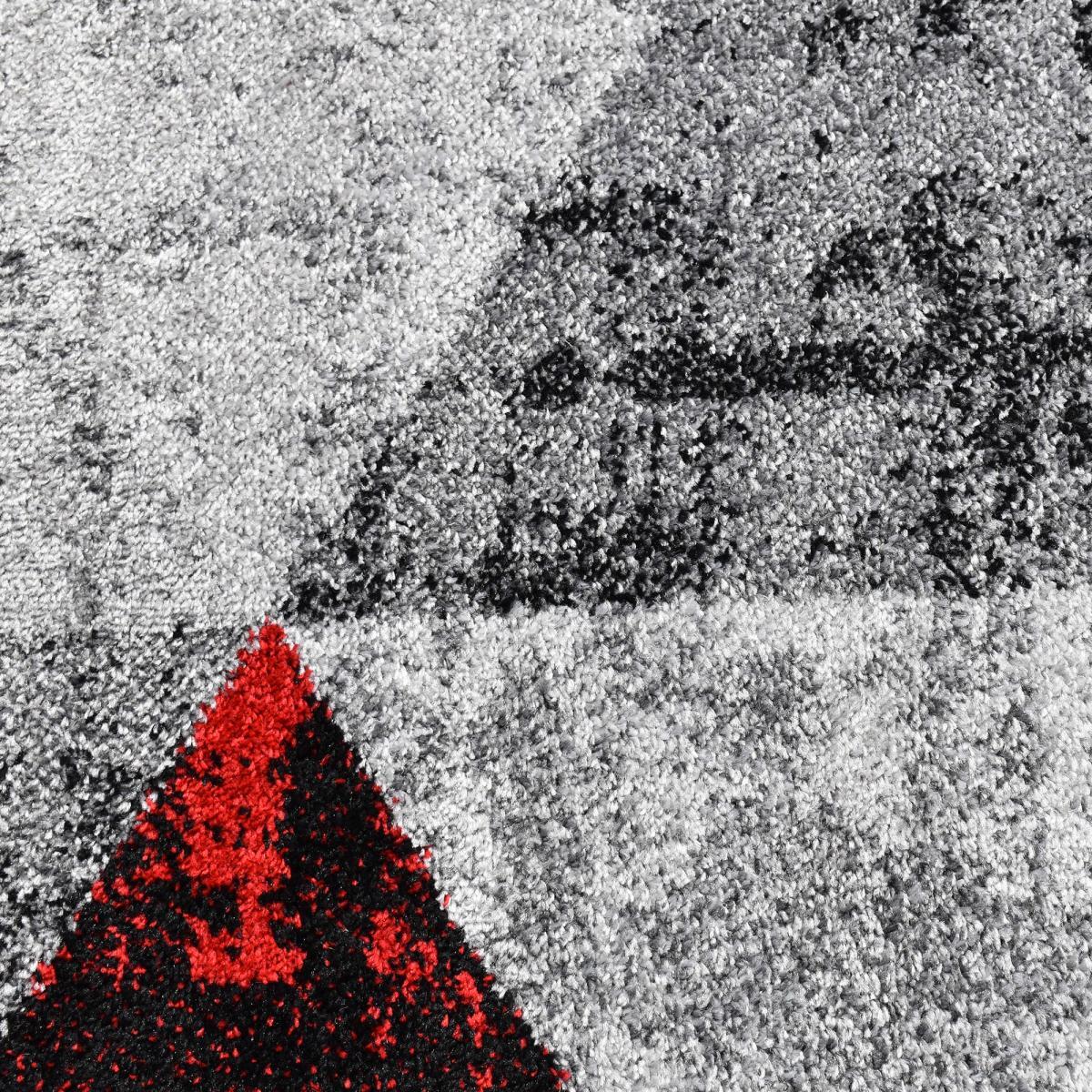 Tapis salon et chambre tissé motif géométrique FISE