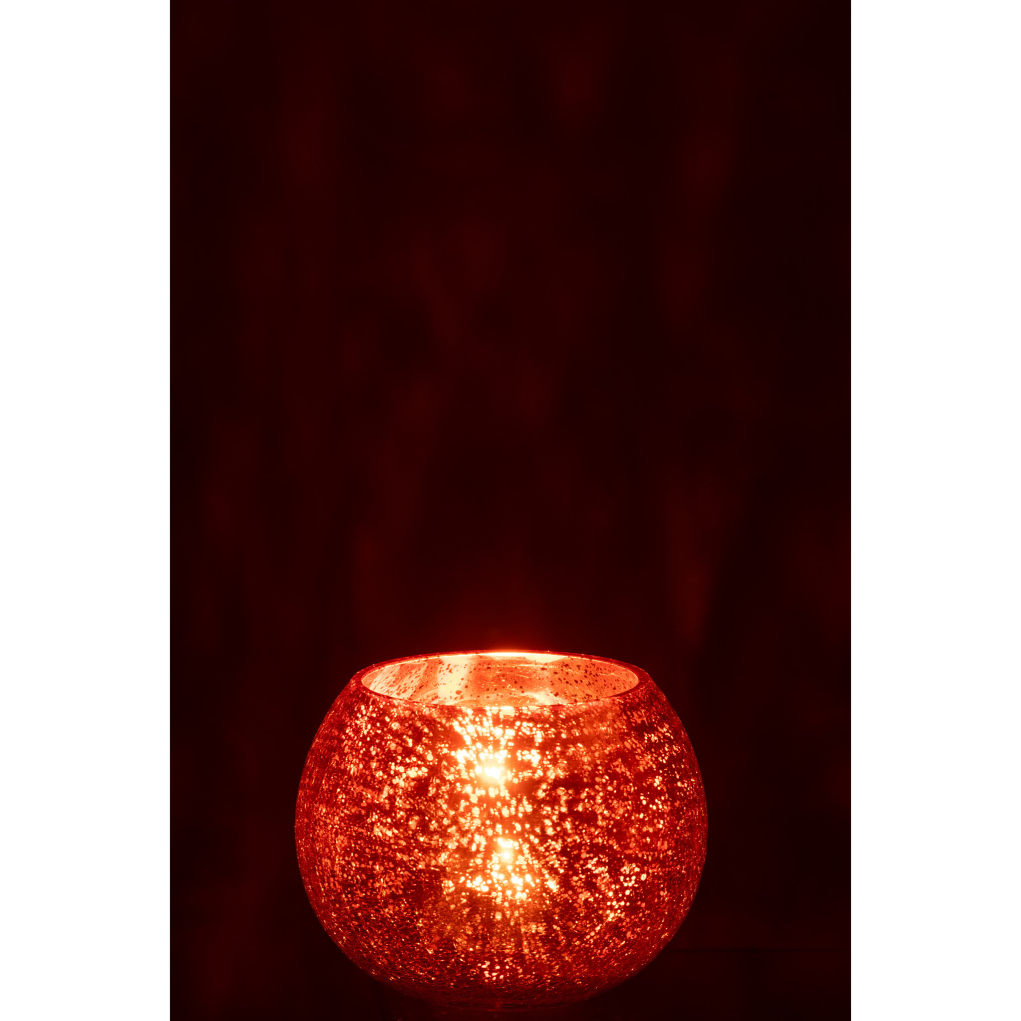 J-Line photophore Boule Craquelée - verre - or - large
