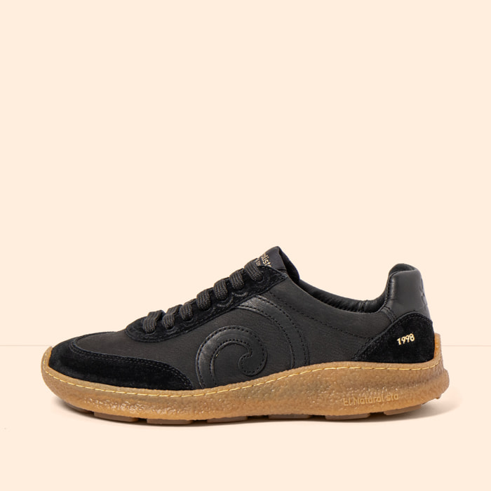 Zapatos N5435 MULTI LEATHER BLACK-CARAMELO/OROEL color Black-caramelo
