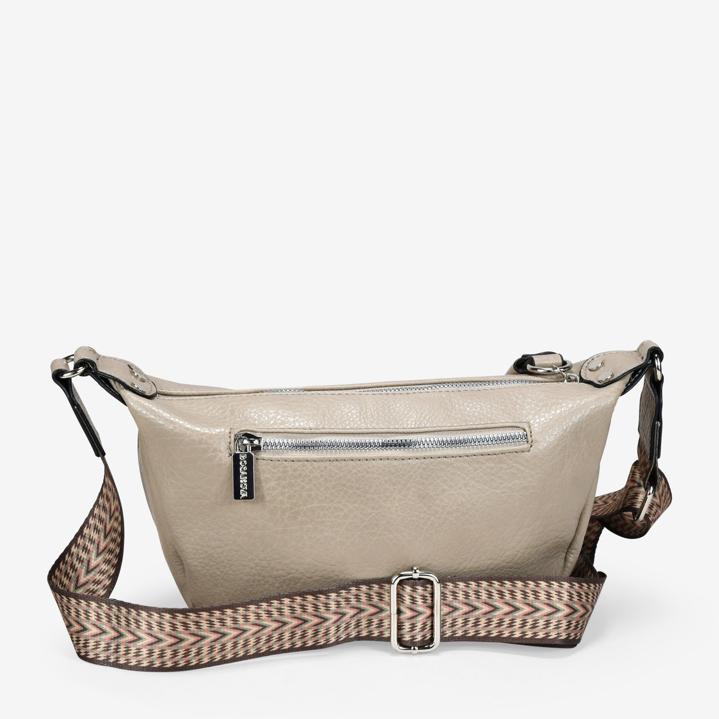 Bolso bandolera piedra con asa de algodón étnica