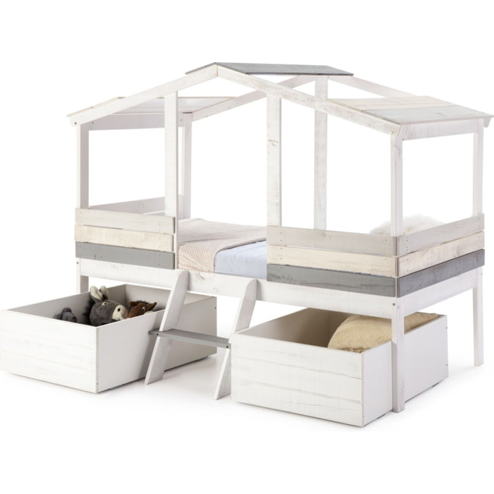 Lot de 2 tiroirs pour lit cabane enfant - MARTIN