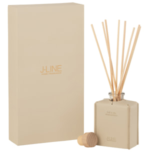 J-Line Bâtonnets parfumés - cuir - beige - 100ml