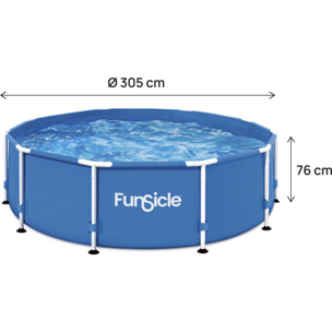 Piscine tubulaire ronde "Auria" – 305 x 76 cm - Bleu