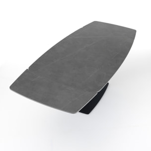 Tomasucci Table à rallonge ALEXA GRIS MARBRE