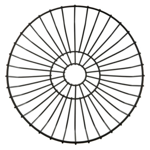 Corbeille en acier 27 cm Noir