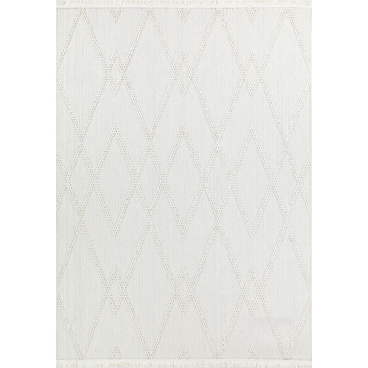 Bali - tapis moderne motif géoémétrique, crème